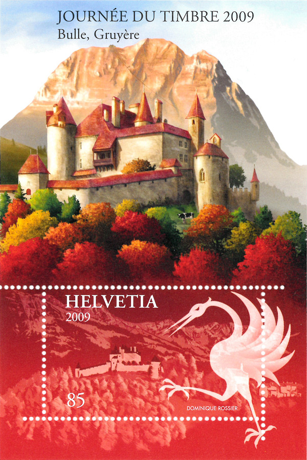 Timbre Helvetia Journée du timbre, Helvetia 2009